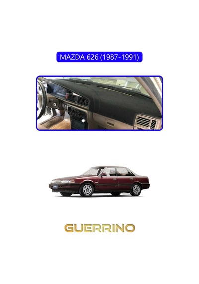 Mazda 626 1987-1991torpido Koruma Halısı Mavi Kenar