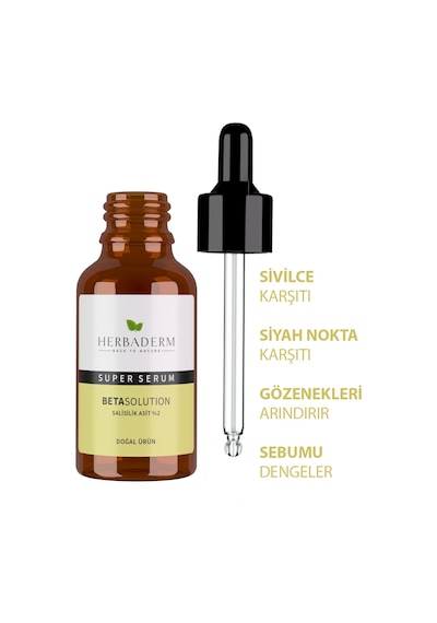 Superserum Betasolution Karma Ve Yağlı Cilt Doğal Yüz Serumu