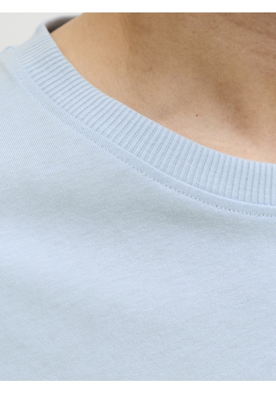 Jack & Jones Erkek Gögüs Baskili Bisiklet Yaka Tisört - Corals - 12288345 Mavi