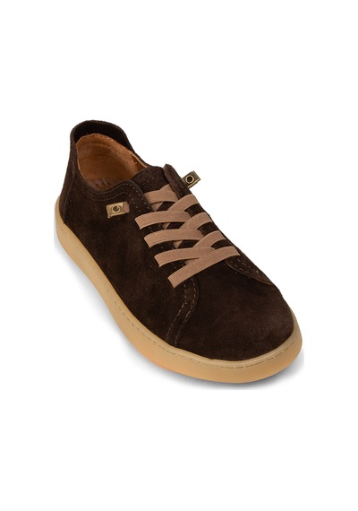Deery Kadın Hakiki Süet Kahverengi Sneaker Ayakkabı - Se605zkhvc01