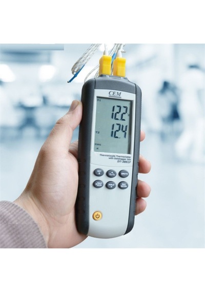 Cem Dt-38F Sıcaklık Kayıt Cihazı 2 Kanallı Datalogger