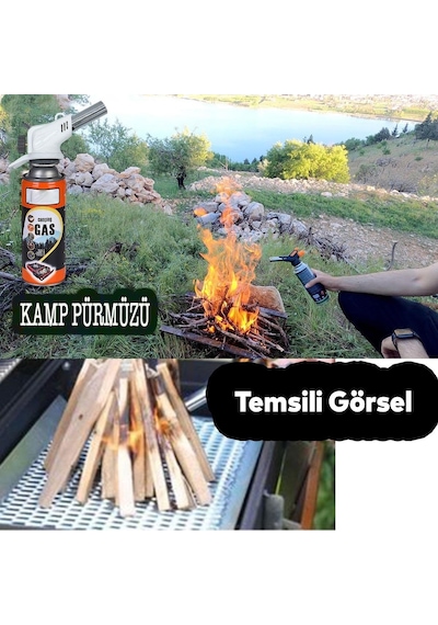 Kamp Gazı Bu Tan Propan Gaz Tu Pü Portatif Ocak Kartuşu Tek Kullanımlık Pürmüz 400 Ml 5 Adet Çok Renkli
