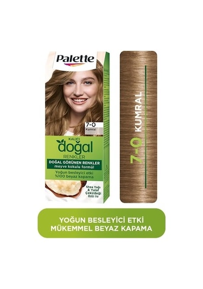 Kalıcı Saç Boyası - 7-0 Kumral Renk Ve Besleyici Shea Yağı