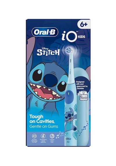 Oral-b Io Çocuk 6+ Stitch Mavi Ekstra Yumuşak Şarjlı Diş Fırçası Zamanlayıcı İle Nazik Temizlik