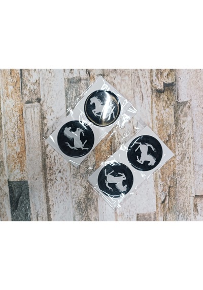 Sticker Siyah Ferrarı 4x