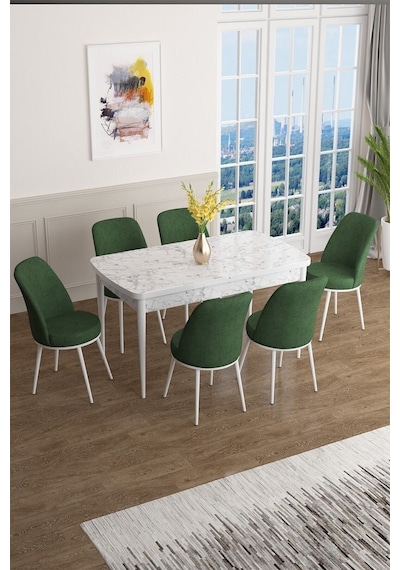 Canisa Han Serisi 70x114 Açılabilir Mdf Mutfak Masası Takımı Beyaz Mermer Desen Masa 6 Haki Yeşil Sandalye Masa Beyaz Mermer Desen Sandalye Haki Yeşil Canisa Han Serisi 70x114 Açılabilir Mdf Mutfak Masası Takımı Beyaz Mermer Desen Masa 6 Haki Yeşil Sandalye Masa Beyaz Mermer Desen Sandalye Haki Yeşil
