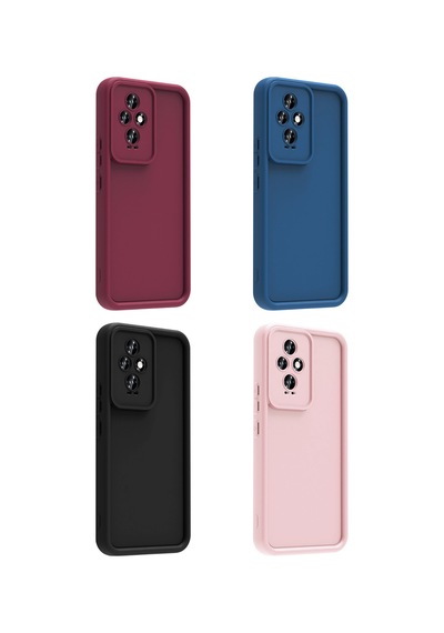Honor 200 Kılıf Kamera Korumalı Kalın Silikon Üstün Koruma Pazarplus Koyu Yeşil