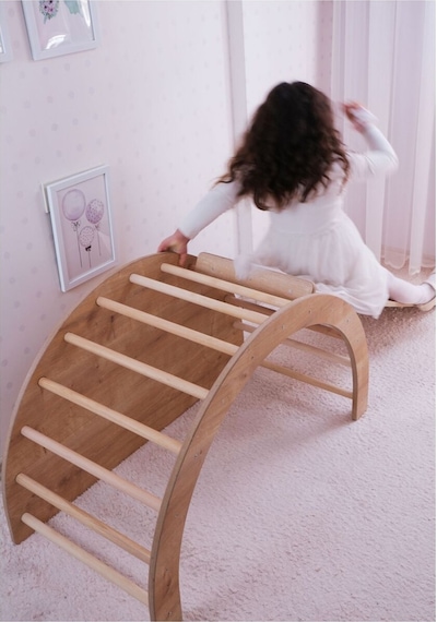 Pikler Halkası Montessori Aktivite Ve Oyun Masası Ahşap (MİNDERSİZ) Ahşap