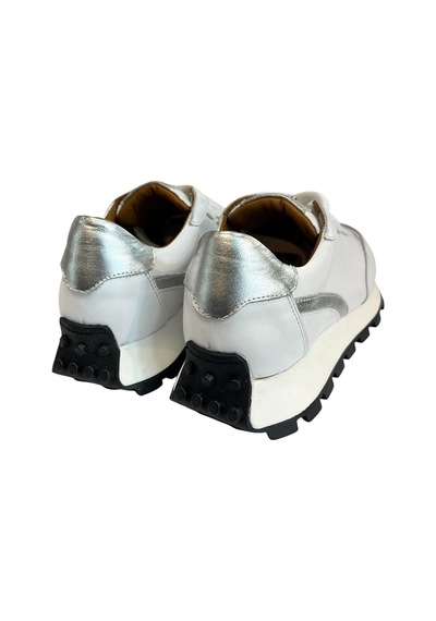 Beyaz Hakiki Deri Comfort Taban Sneaker Beyaz