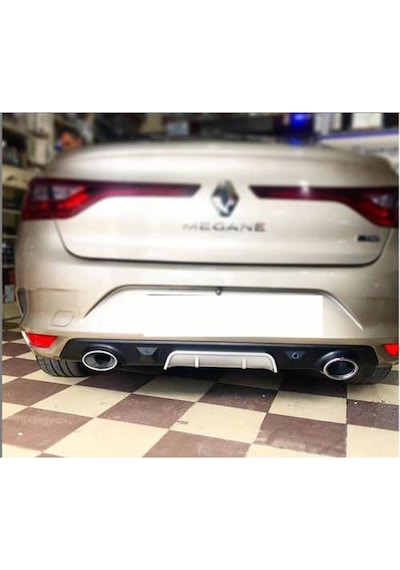 Renault Megane 4 Difüzör Arka Tampon Çift Egzoz Çıkışlı 2016-