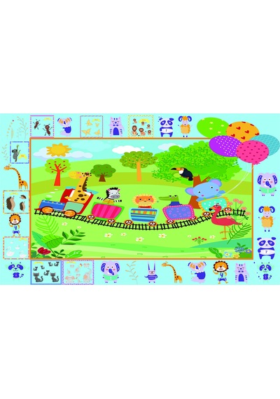 Safemom Oyun Matı 90x145 cm - Animals