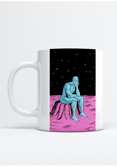 Dr Manhattan Watchmen Baskılı Porselen Kupa Bardak Beyaz
