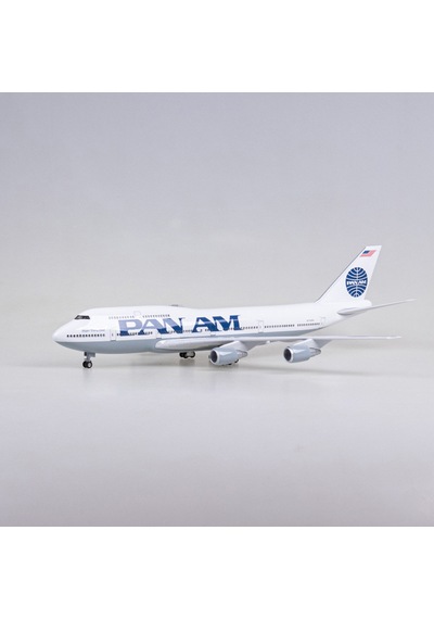 Panam Air B747 Yolcu Uçağı Model Uçak 1/80 Ölçek 47cm