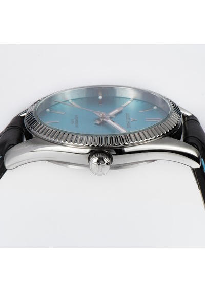 Jacques Lemans Jl.50-4s Quartz Deri Siyah Mavi Kadran 10 Atm 34 Mm Kadın Kol Saati Gri