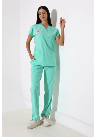 Bflex Unisex Likralı Yarasa Kol Takım - 6457 Mint Yeşil