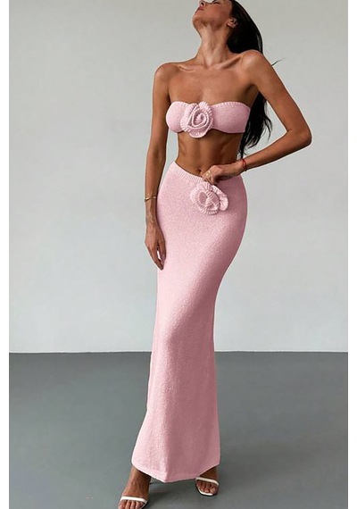 Emmy İkli Örme Elbise - Pembe
