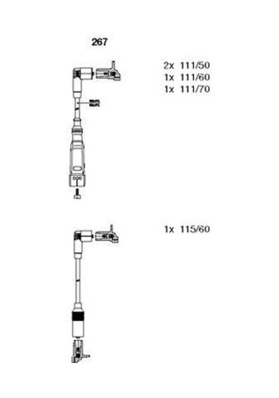 Bremı 267 Buji Kablosu 9a17 Polo Aee- alm 1.6 032905430- n10430003