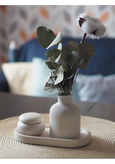 Bernami Mumluk Şamdanpinterest Dekoratif Tepsi İskandinav Vazo Ve Kapaklı Minik Yuvarlak Kutu Beton Set Diğer