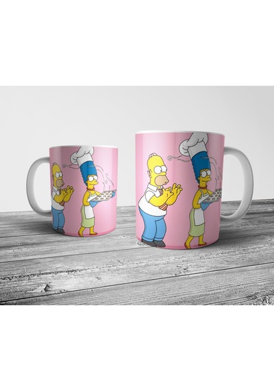 Pixxa Homer Ve Marge Kupa Bardak Model 1