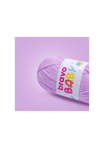 Baby Tüylenmez Anti Pilling Bebek Yünü 100 Gr 250 Metre Renk Kodu: 610 Lila