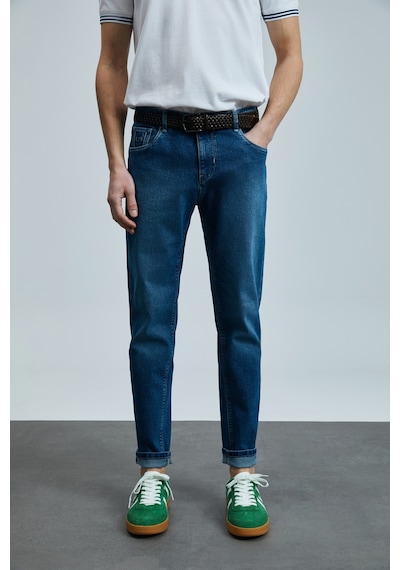 Lufian Erkek Anatol Smart Slim Fit Jean Pantolon 111200197 Mavi Mavi