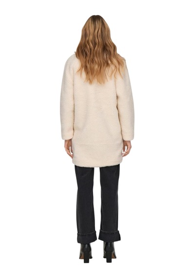 Only Yumuşak Dokulu Oversize Fit Teddy Peluş Kaban 15304788 Beyaz