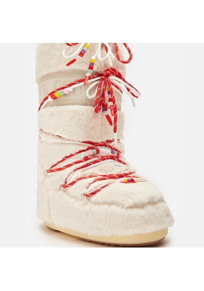 Moon Boot Icon Faux Fur Beads Kadın Bot 80d1408990 Krem