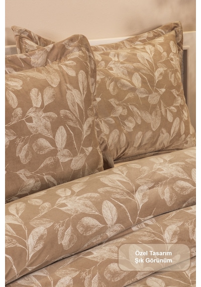 Elart Stella Comfort Uyku Seti Yatak Örtüsü Çift Kişilik 3 Parça 220x240 Cm Bej Bej