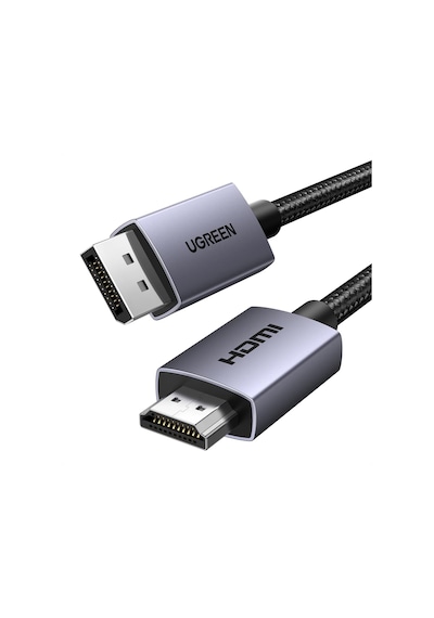 4k 1080p 120hz Displayport 1.2 To Hdmı 1.4 Örgülü Kablo, 1.5m, 35841