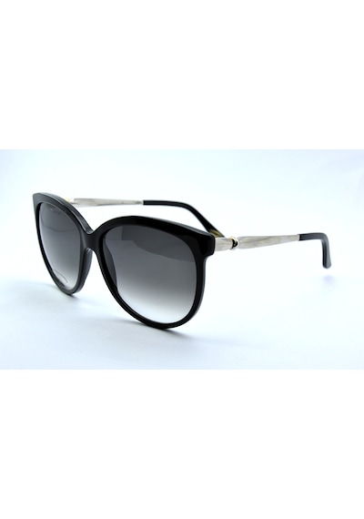 Cartıer Emma Cat Eye Silver Gold Gri Kadın Güneş Gözlüğü Gümüş - Siyah