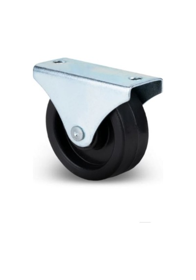 Sabit Tabanlı Masa Tekeri Sehpa Ve Dolap Tekeri Teker Çapı:38mm Yükseklik:50mm 4 Adet Gri - Siyah