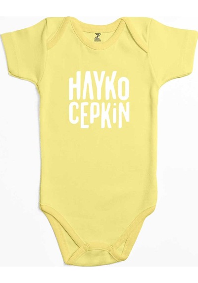 Zepplin Giyim Hayko Cepkin Text Pembe Bebek Body Zıbın