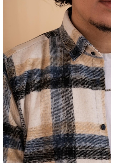 Mugi Slim Fit Ekoseli Erkek Oduncu Gömlek