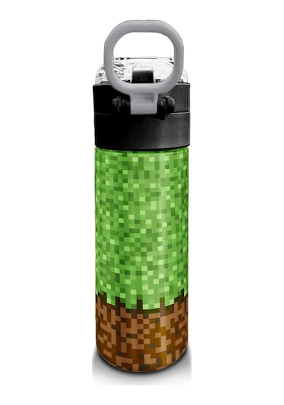 Coral High Kids High Craft Desenli Pipetli Ve Direkt İçim Çelik Termos 500 Ml 31992 Yeşil - Kahverengi