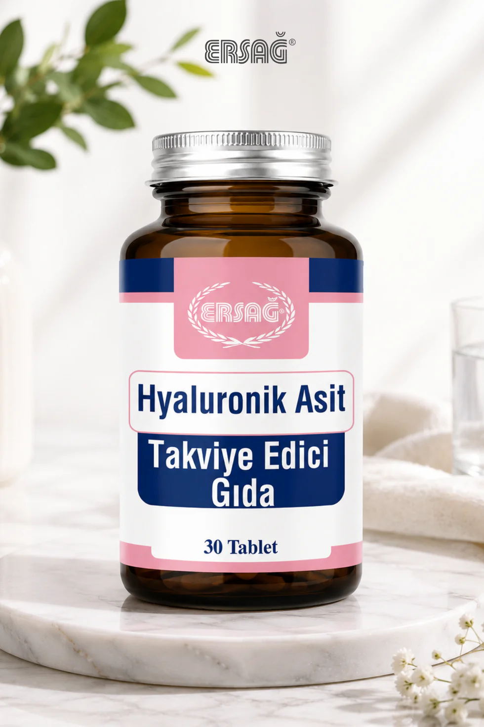 Ersağ Hyaluronik Asit İçeren Takviye Edici Gıda 30 Tablet