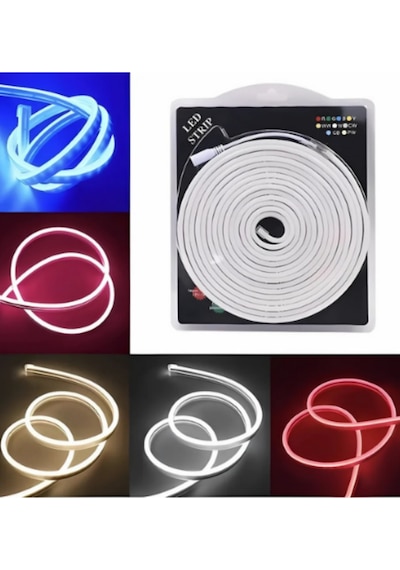 Neon Led Pembe 12 Volt 6x12mm 5 Metre