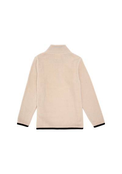 U.S. Polo Assn. Erkek Çocuk Yarım Fermuarlı Taş Polar Sweatshirt 50298060-VR049