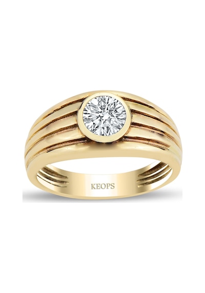 0.56 Karat F Renk Pırlanta Apollon Yüzük - Hrd Sertifikalı Gold