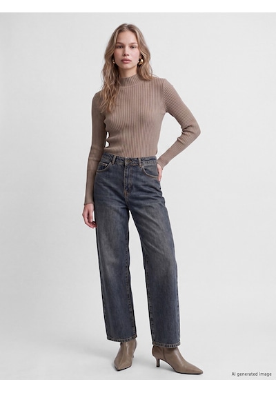 Lcw Jeans İndigo Boyfriend Fit Kadın Jean Pantolon