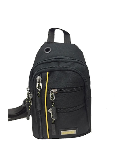 Ogdo - Kanvas Çapraz Sırt, Göğüs Çantası Ve Omuz Çantası - Body Bag - 4924 Sarı