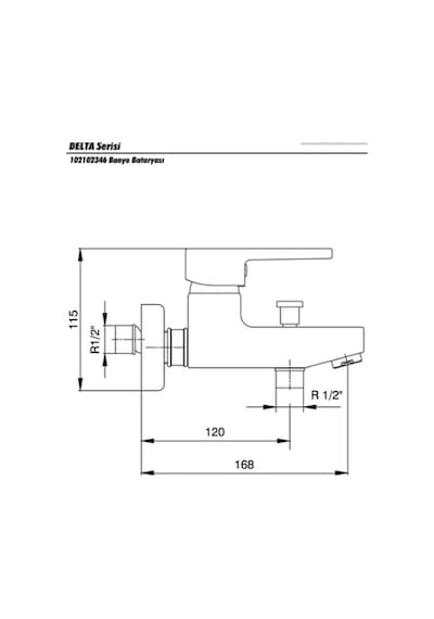 E.C.A Delta Banyo Bataryası 102102346 Krom