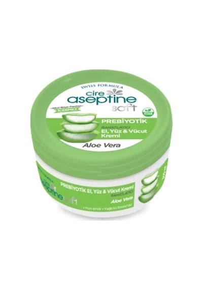 Cire Aseptine Soft Prebiyotik Aloevera El, Yüz Ve Vücut Kremi 200 Ml