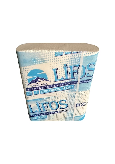 Lifos Dispenser Kağıt Havlu Z Katlama 2 Kat 12 x 150'li