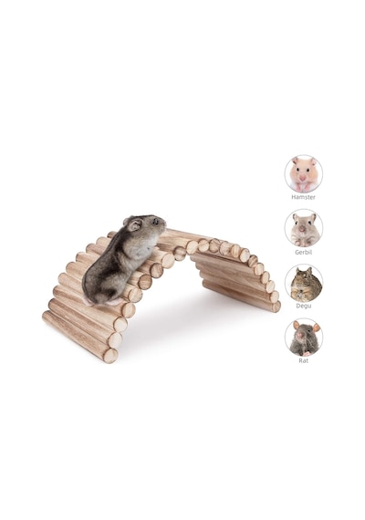30cm X 12cm Hamster Gerbil Fare Sıçan Gine Domuzu Veya Diğer Küçük Hayvanlar Için Köprü Merdiveni