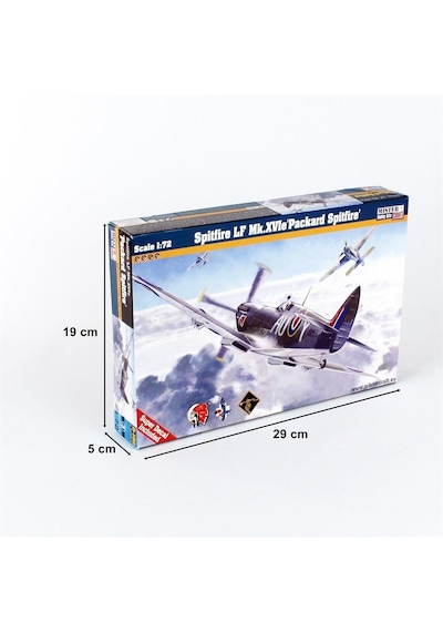 Mistercraft D182 1/72 Spitfire Lf Mk. Xvıe Packard Savaş Uçağı Plastik Model Kiti-51250