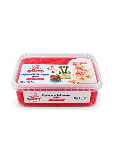 Ovalette Şeker Hamuru Kırmızı 1 Kg