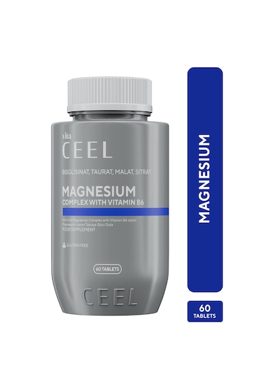 Magnezyum Complex With B6 Citrate, Glycinate, Malate, Taurate-60 Tablet