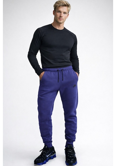 Nike Tech Fleece Slim Fit Men S Track Jogger Pants Erkek Dar Kesim Eşofman Altı Koyu Mavi Koyu Mavi