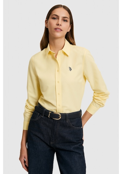 U.S. Polo Assn. U.s. Polo Assn. Kadın Açık Sarı Gömlek Basic 50324791-vr004 Açık Sarı