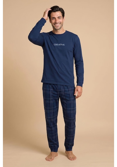 Wordex Falkom 5801 İnterlok Kışlık Kalın Kumaşlı Ekose Pijamalı Erkek Ev Pijama Takımı Mavi Wordex Falkom 5801 İnterlok Kışlık Kalın Kumaşlı Ekose Pijamalı Erkek Ev Pijama Takımı Mavi